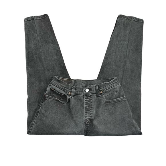 VINTAGE LEVI’S 550 BLACK RELAXED FIT TAPERED SZ 10 MISSES Y2K - Picture 3 of 8